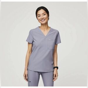 Figs Catarina One-pocket Scrub top VAPOR BLUE SPACE LIMITED EDITION Size S